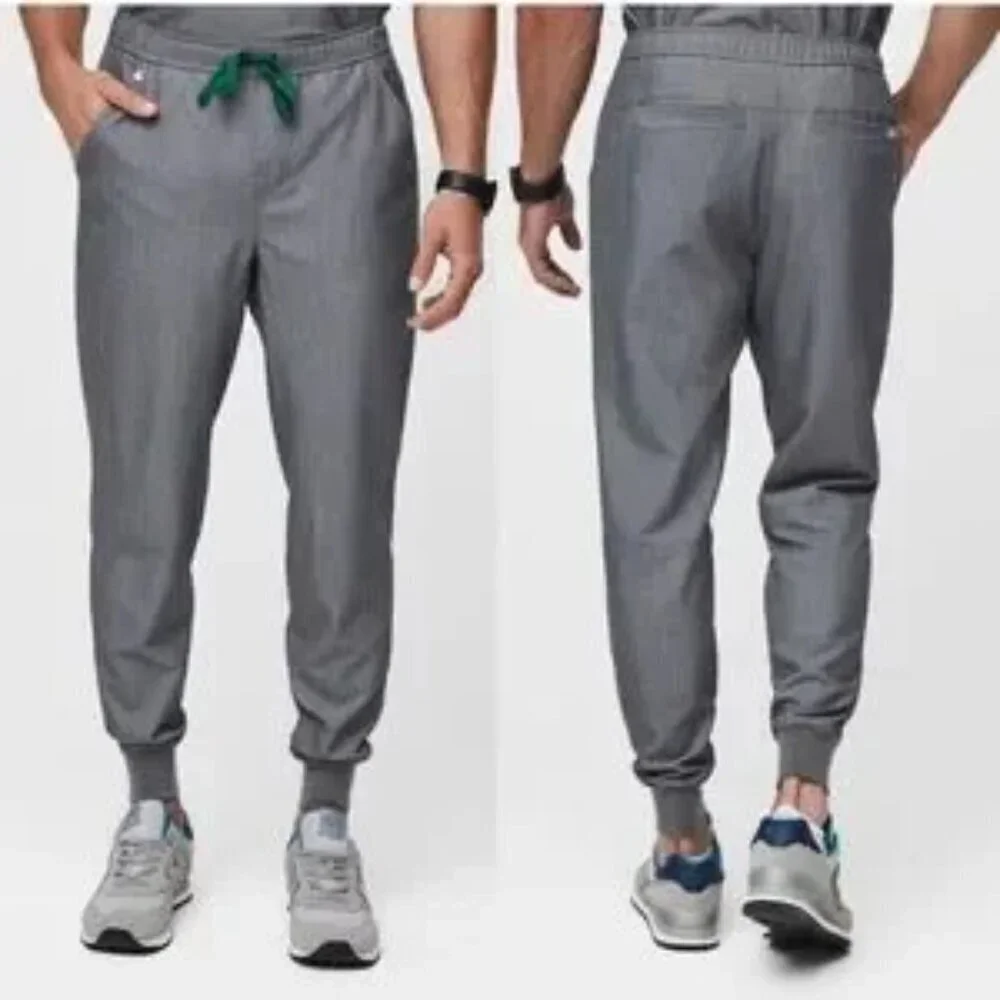 Figs Tansen™ Jogger Scrub Pants Men’s‎ Gray Green Drawstring MXXSW2004